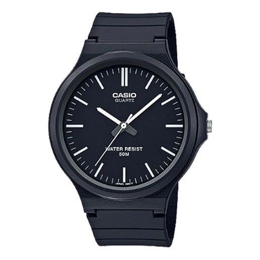 

Часы CASIO Waterproof Unisex Black Analog, черный