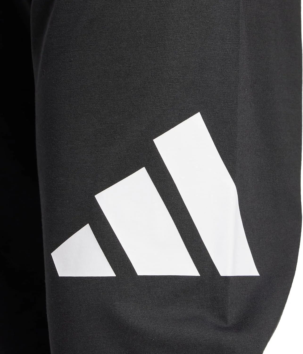 Мужские трикотажные брюки Adidas Essentials с большим логотипом, черно-белый — фото 4