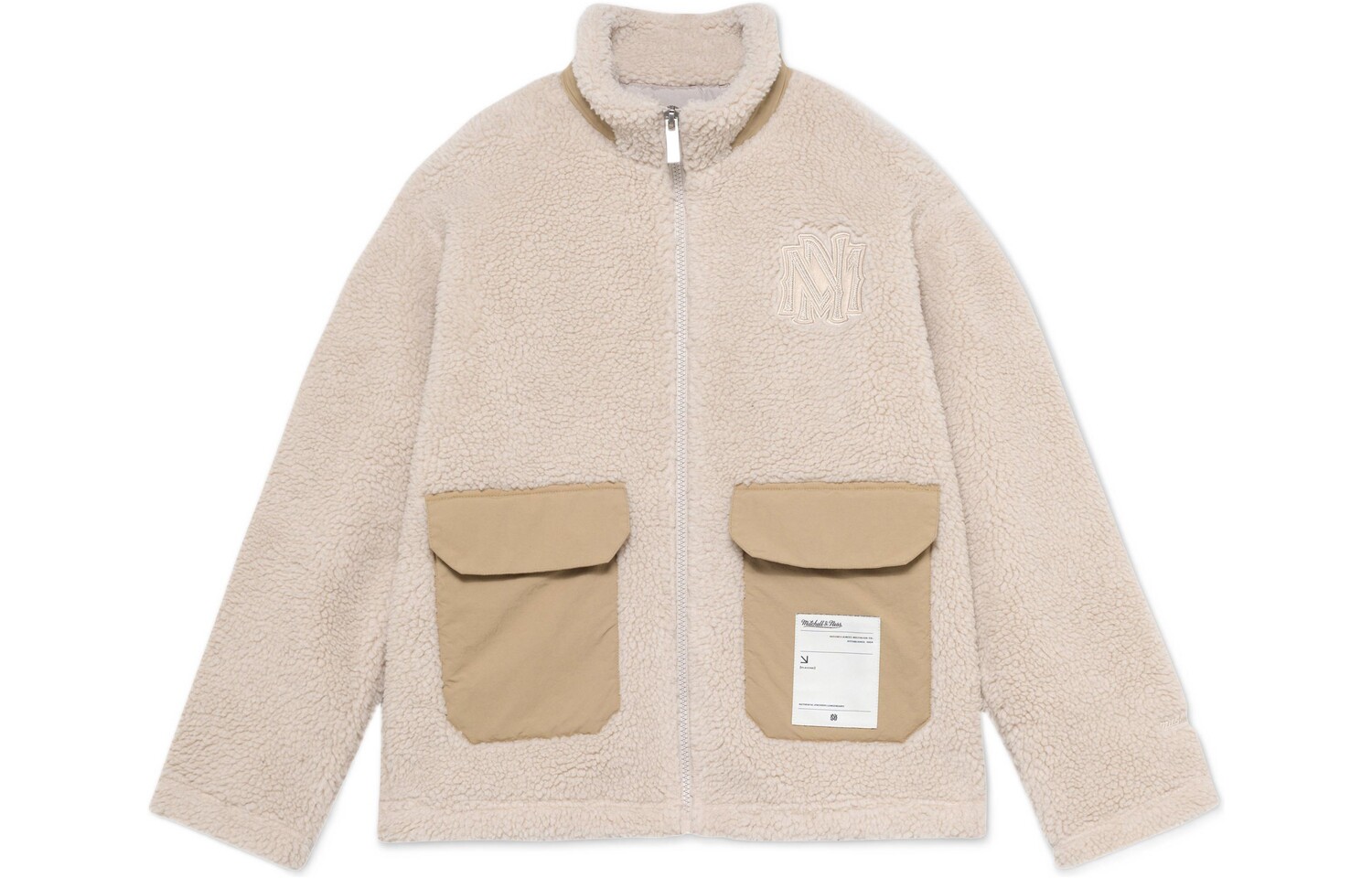 

Флисовая куртка унисекс хаки Mitchell Ness
