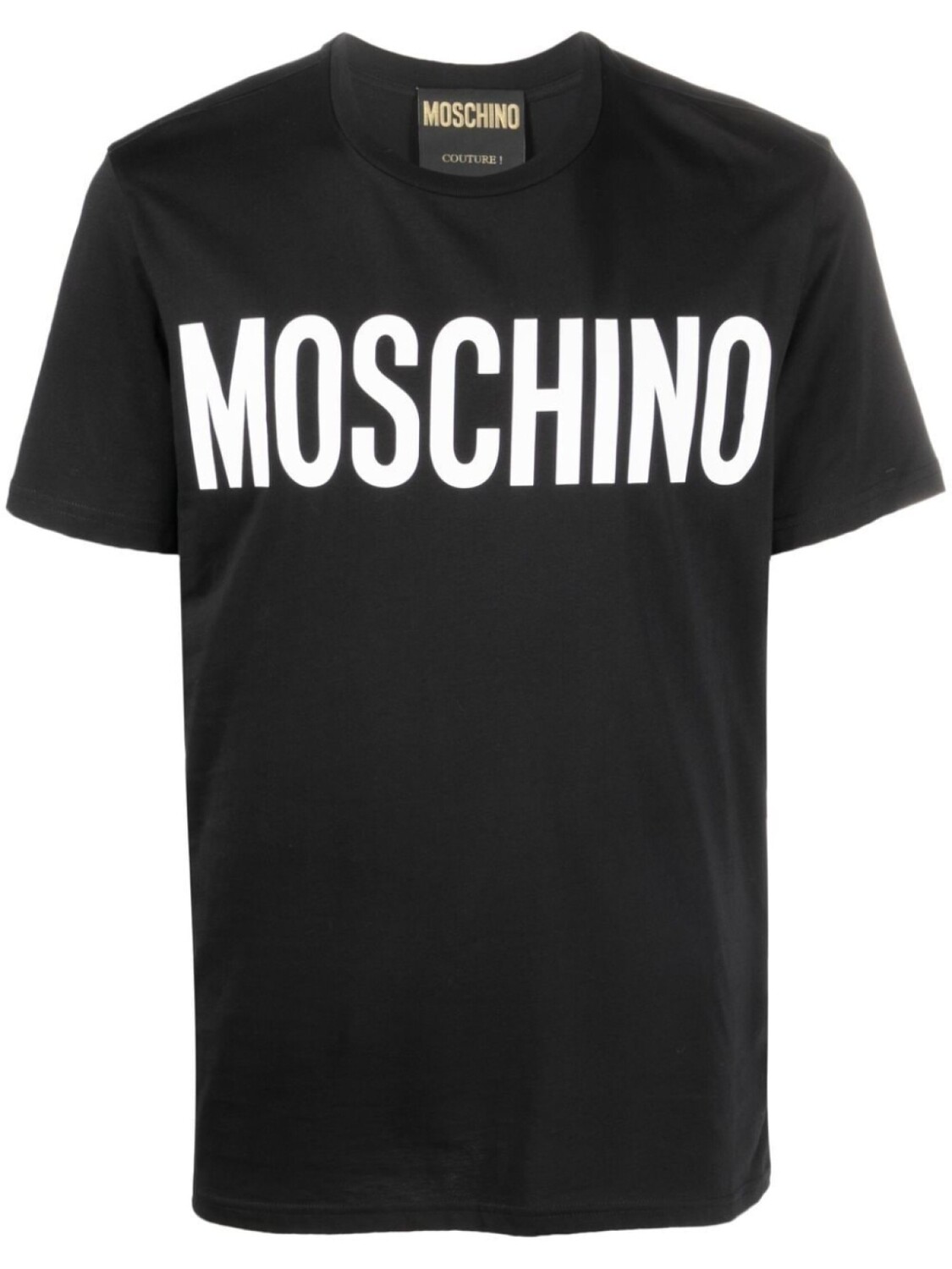 

Moschino футболка из органического хлопка с логотипом, черный