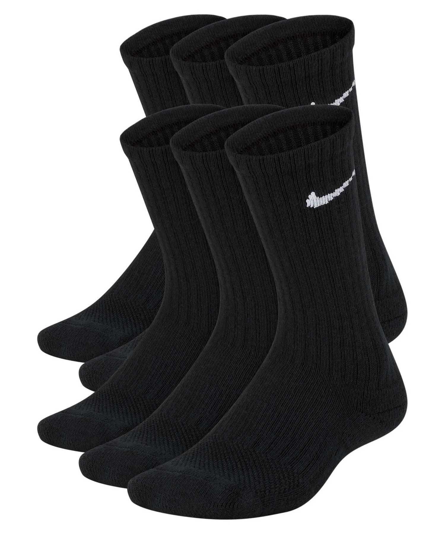 Детские амортизирующие носки Nike Everyday (6 пар) SX6910-010, черные
