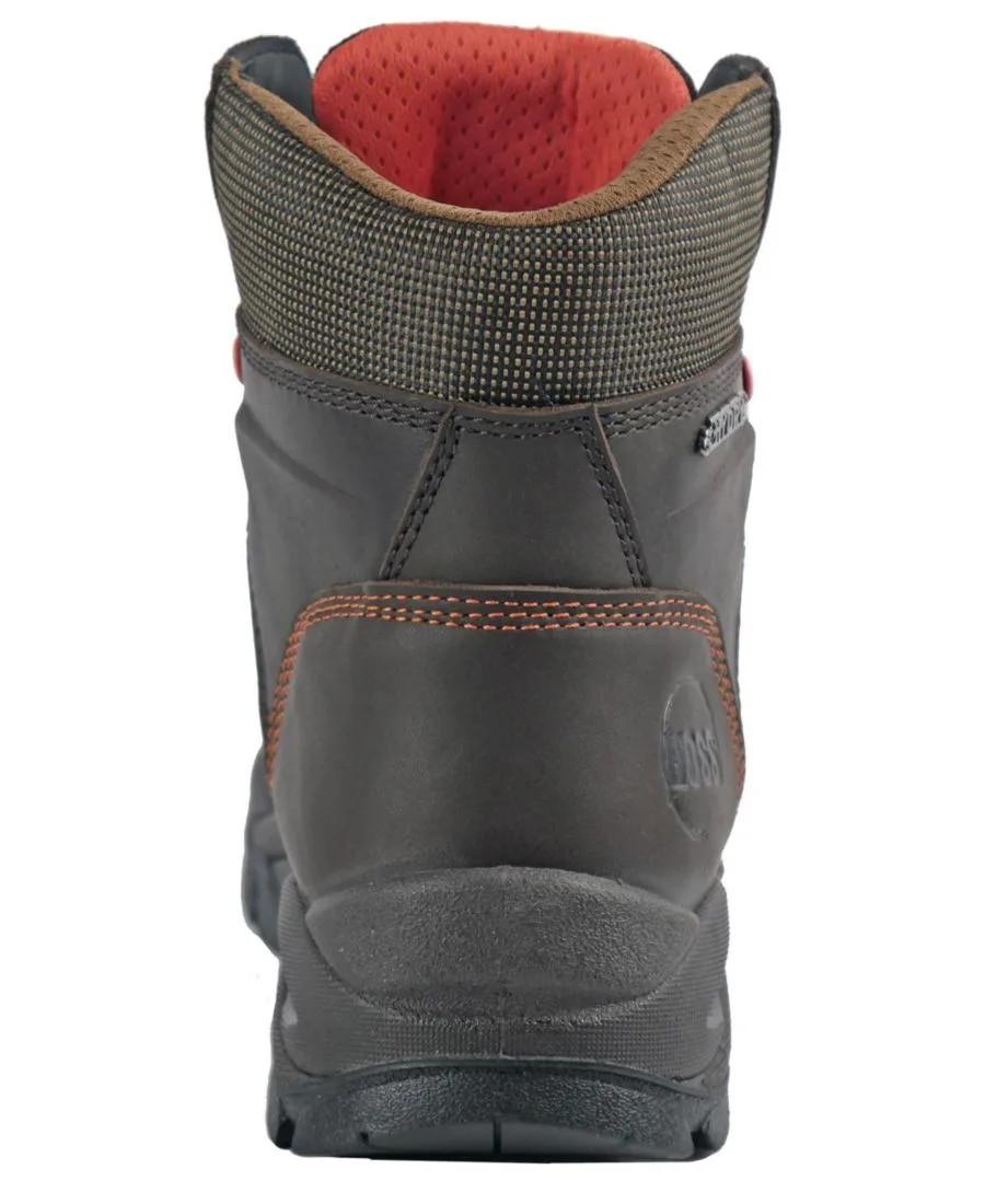 Мужские рабочие ботинки Hudson 6 дюймов с утеплителем и композитным носком Hoss Boot Company, коричневый — фото 3