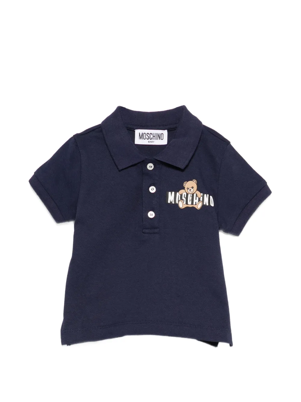 Рубашка поло Moschino Kids, синий