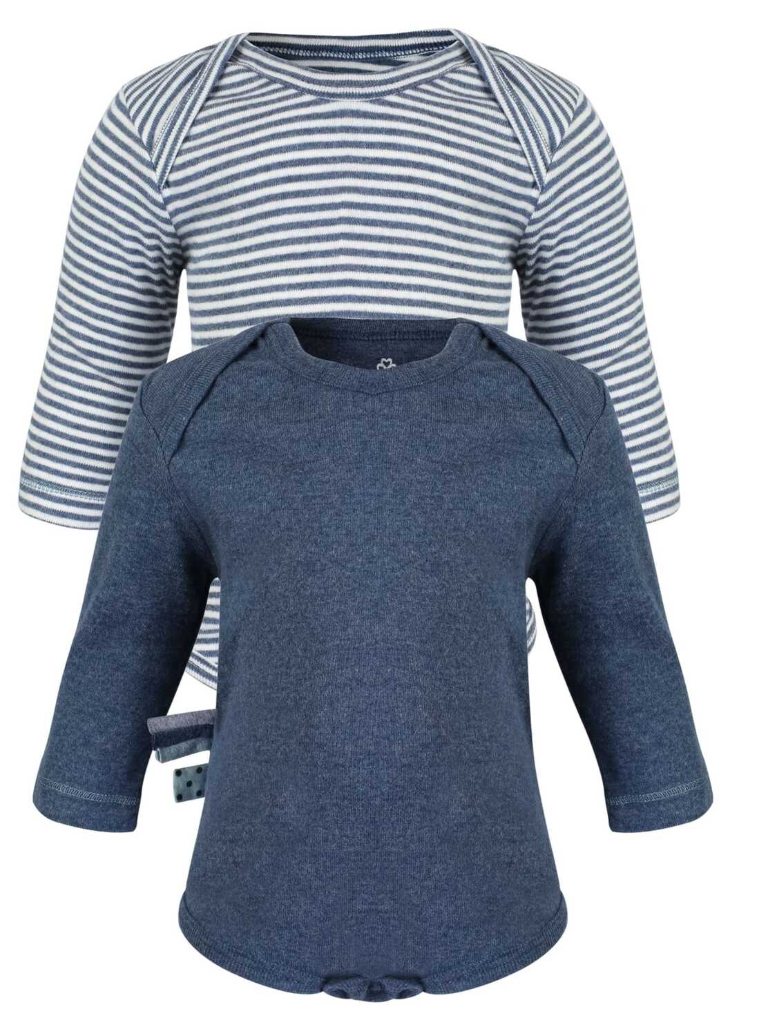 OrganicEra Комбинезон/боди 'L/S сет - 2 предмета' в цвете индиго