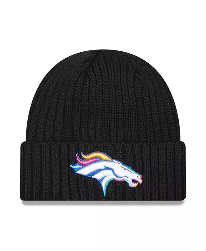 

Мужская черная вязаная шапка Denver Broncos 2024 NFL Crucial Catch с манжетами New Era