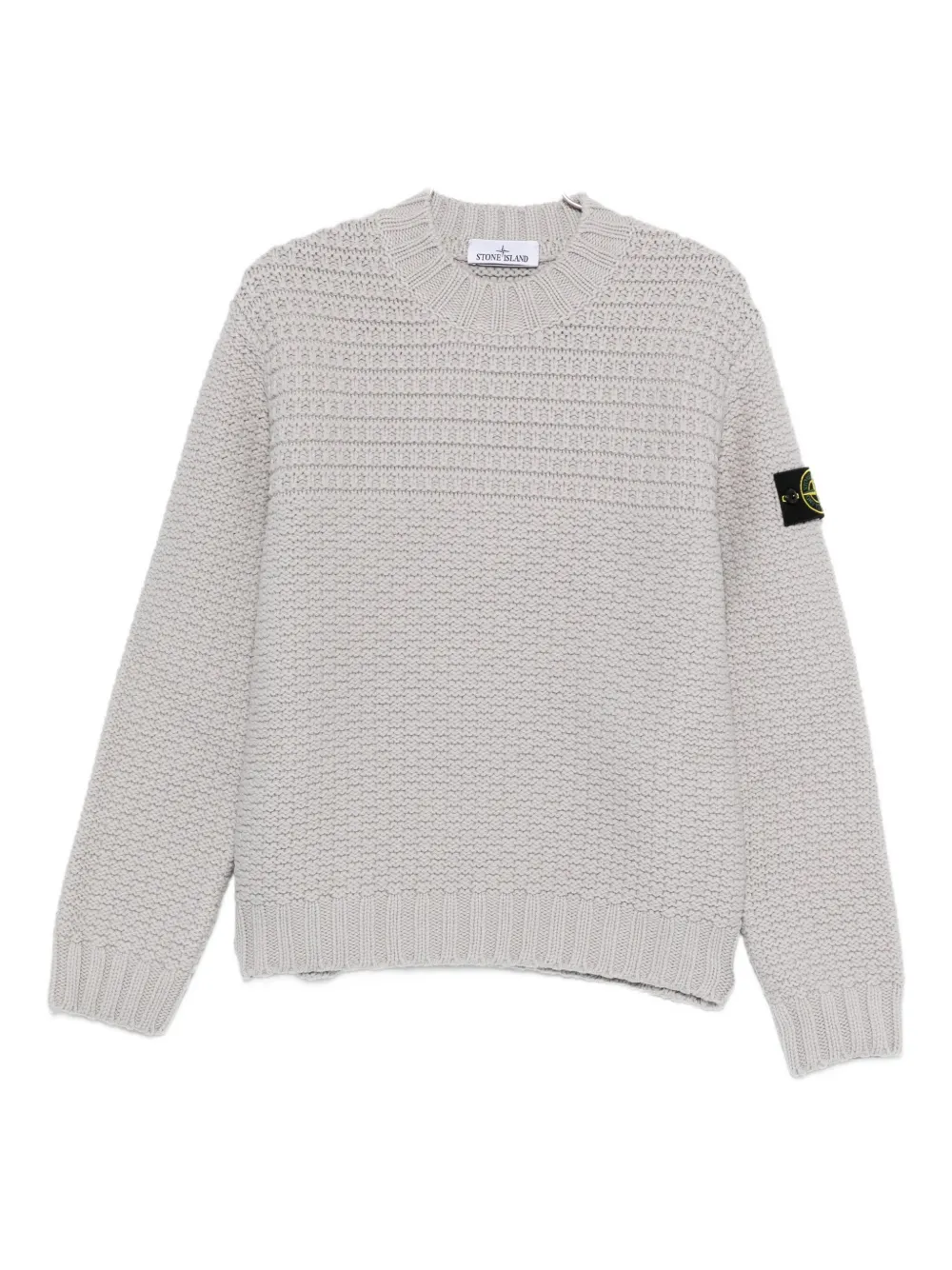 

Свитер с круглым вырезом Stone Island, серый