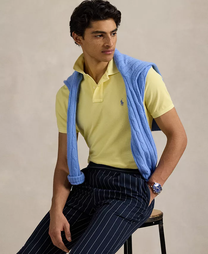 

Мужская классическая хлопковая поло Polo Ralph Lauren, желтый