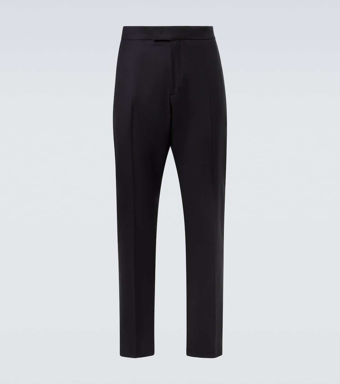

Шерстяные прямые брюки Berluti, Black/Night Blue