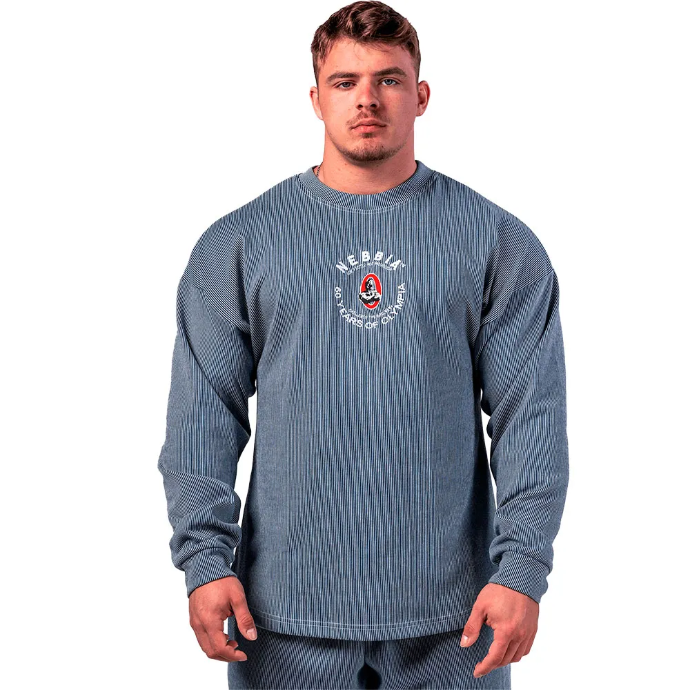 

Толстовка Nebbia Oversized signature 797, синий