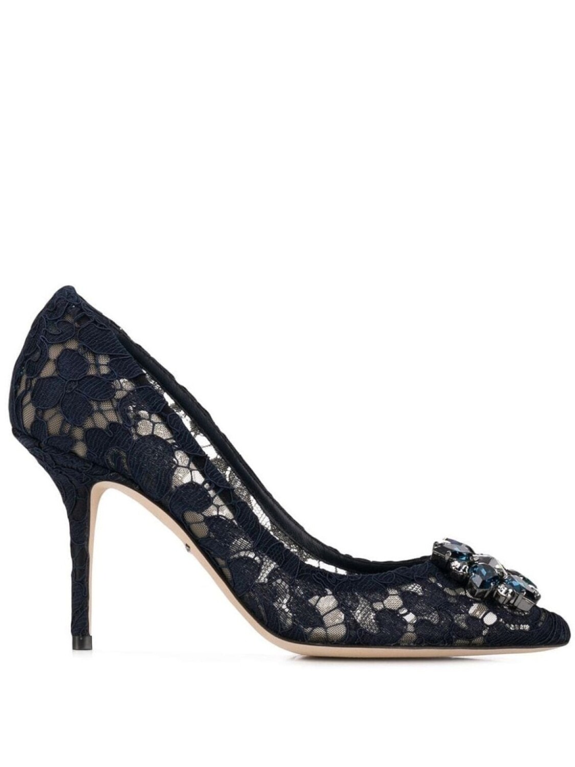 

Dolce & Gabbana декорированные кружевные туфли, синий