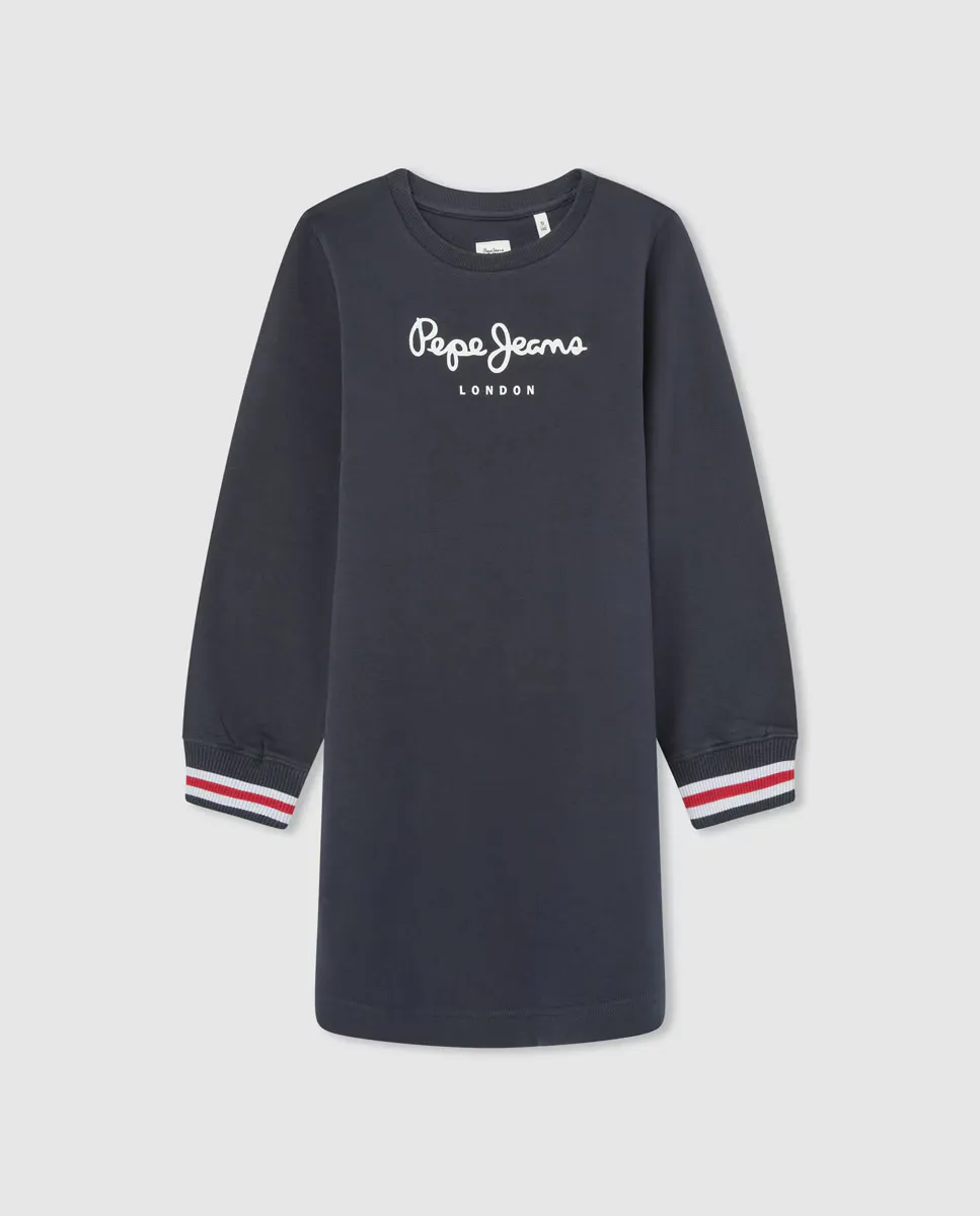 

Платье-толстовка для девочек Pepe Jeans, синий