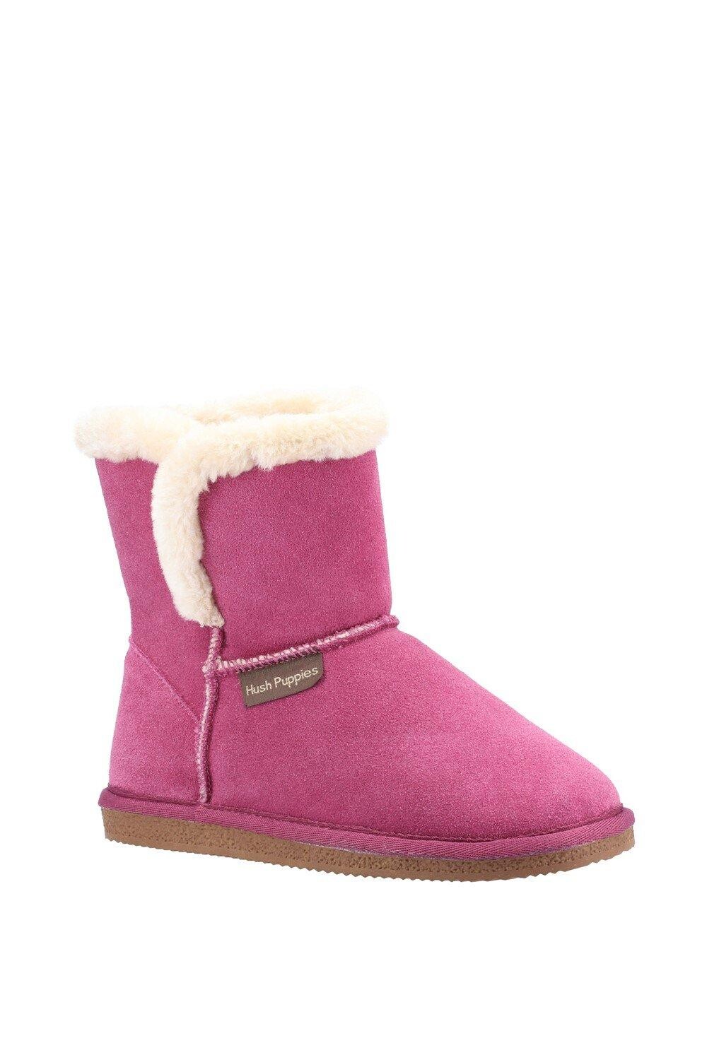 Тапочки Ashleigh из замши и искусственного меха Hush Puppies, розовый