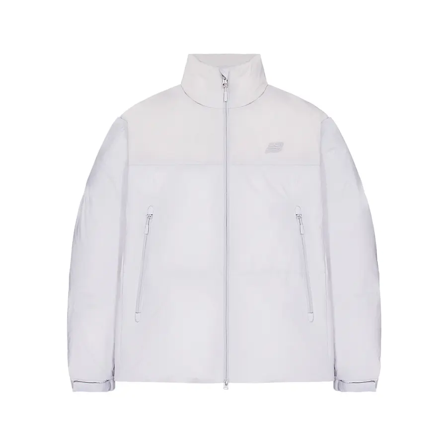 

Пуховая куртка унисекс New Balance, светлый серый