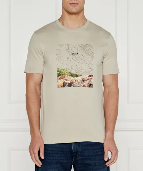 

Футболка «Лес» Regular fit Boss Orange, бежевый
