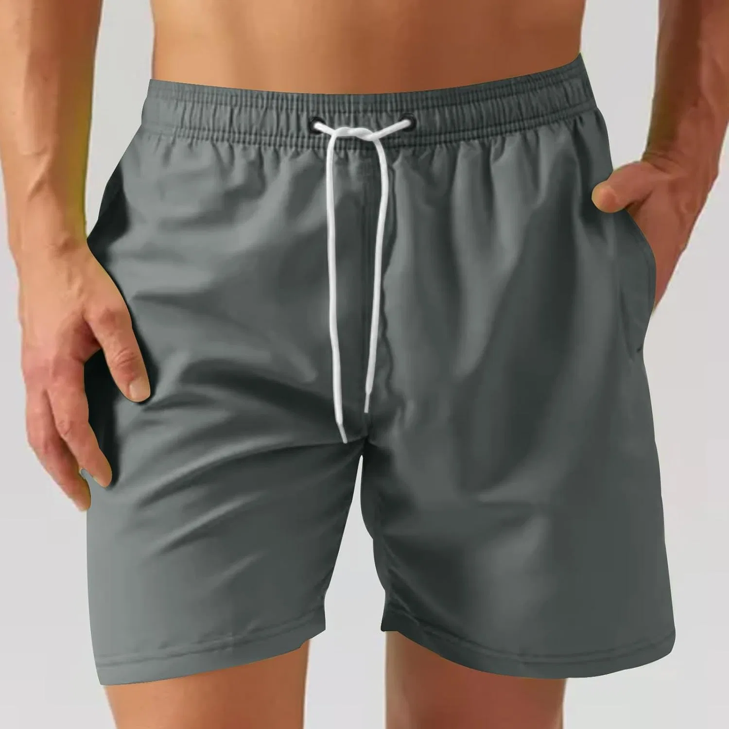 Спортивные шорты для бега, быстросохнущие, легкие, Athletic, Dark Gray — фото 2