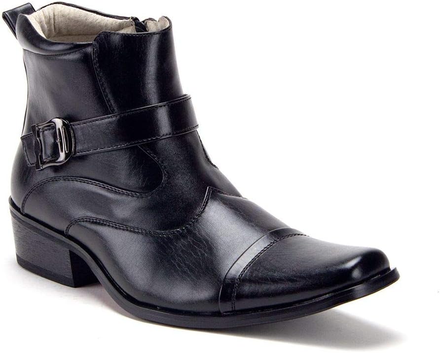 

Мужские высокие ковбойские сапоги Jazam 40126 с кожаной подкладкой в западном стиле Jazame, черный