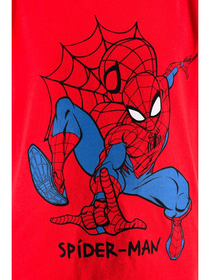 Детский костюм с принтом Spiderman, красный, темно-синий — фото 3