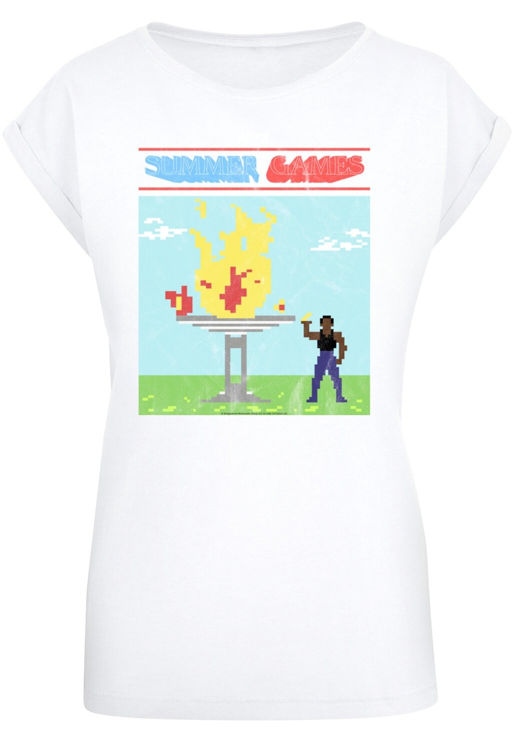 

Футболка с принтом RETRO GAMING SUMMER GAMES F4NT4STIC, белый