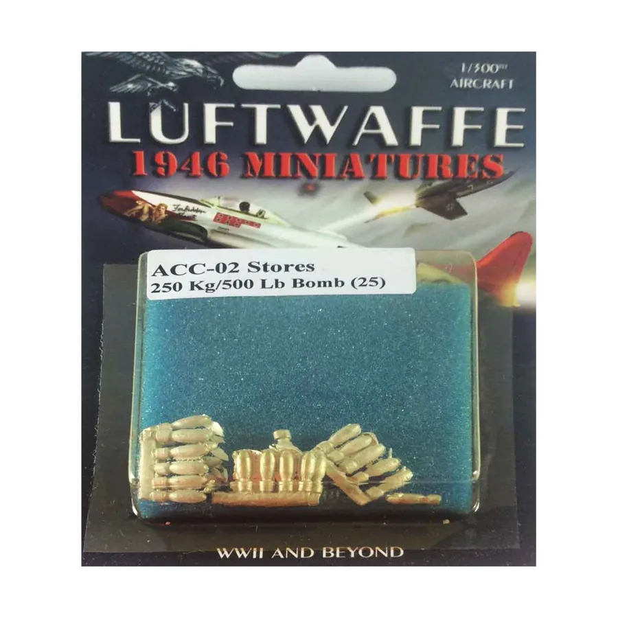 

Бомба 250 кг/500 фунтов, Luftwaffe 1946 Miniatures - Accessories (1:300)