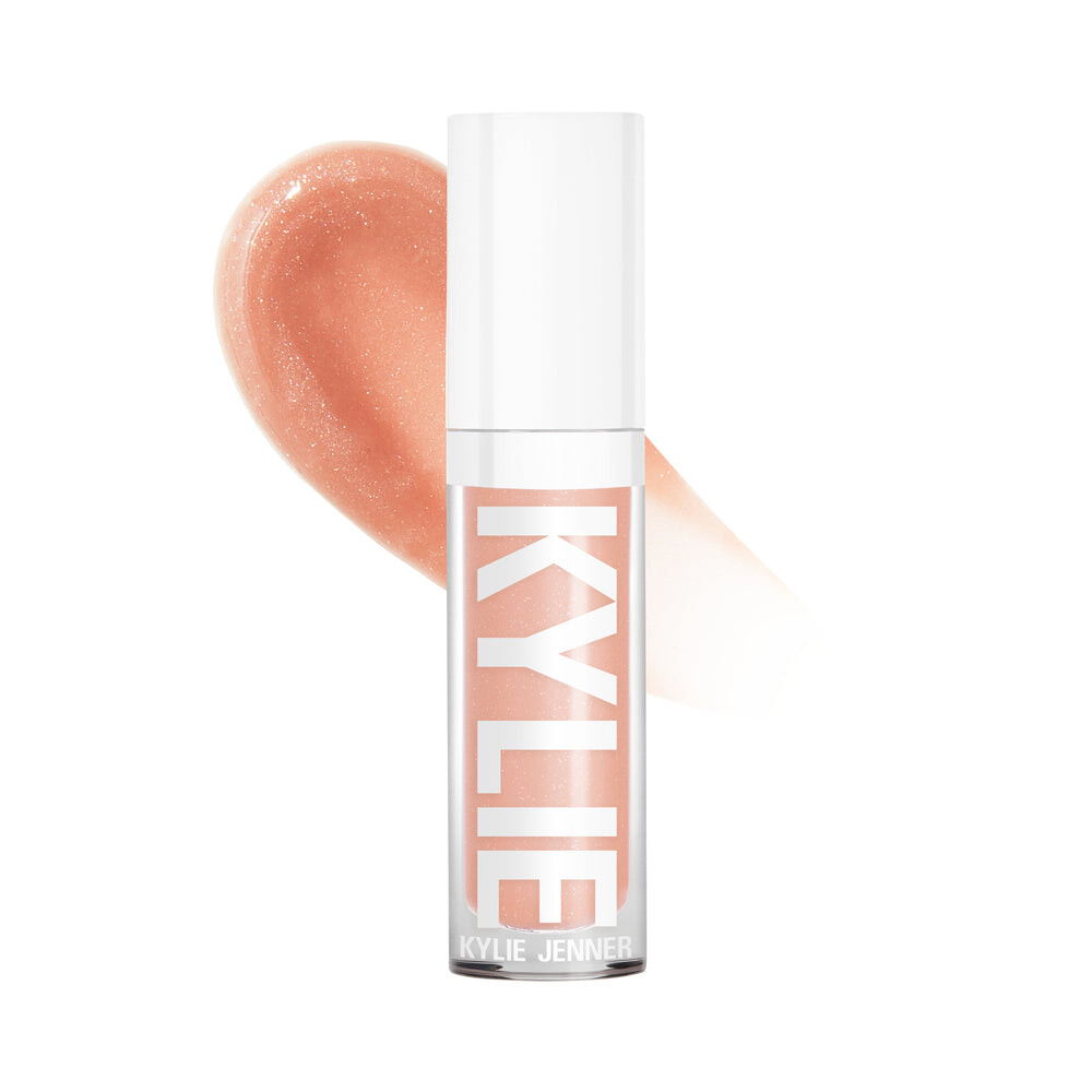 

Пампер для губ Kylie Cosmetics Plumping Gloss, soft peach with multicolored shimmer/Not Your Bae