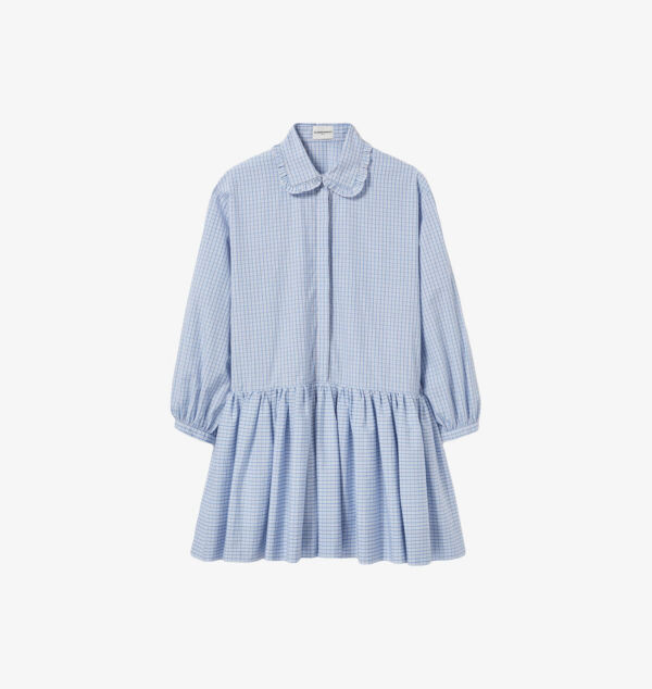 

Мини-Платье в клетку с длинными рукавами из хлопка Claudie Pierlot, цвет divers