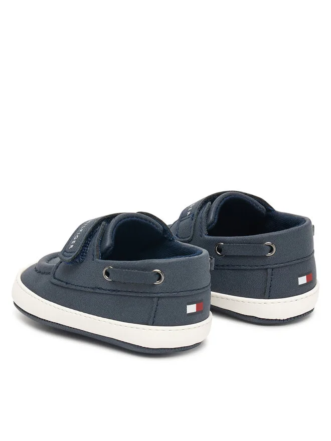 Tommy Hilfiger Низкие туфли на липучках T0B9-34331-0700 темно-синие — фото 3
