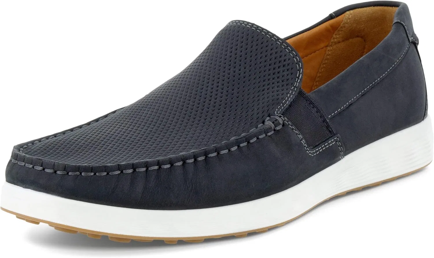 Мужские летние мокасины ECCO Lite Moc в стиле "автомобильная езда", Black Perforated