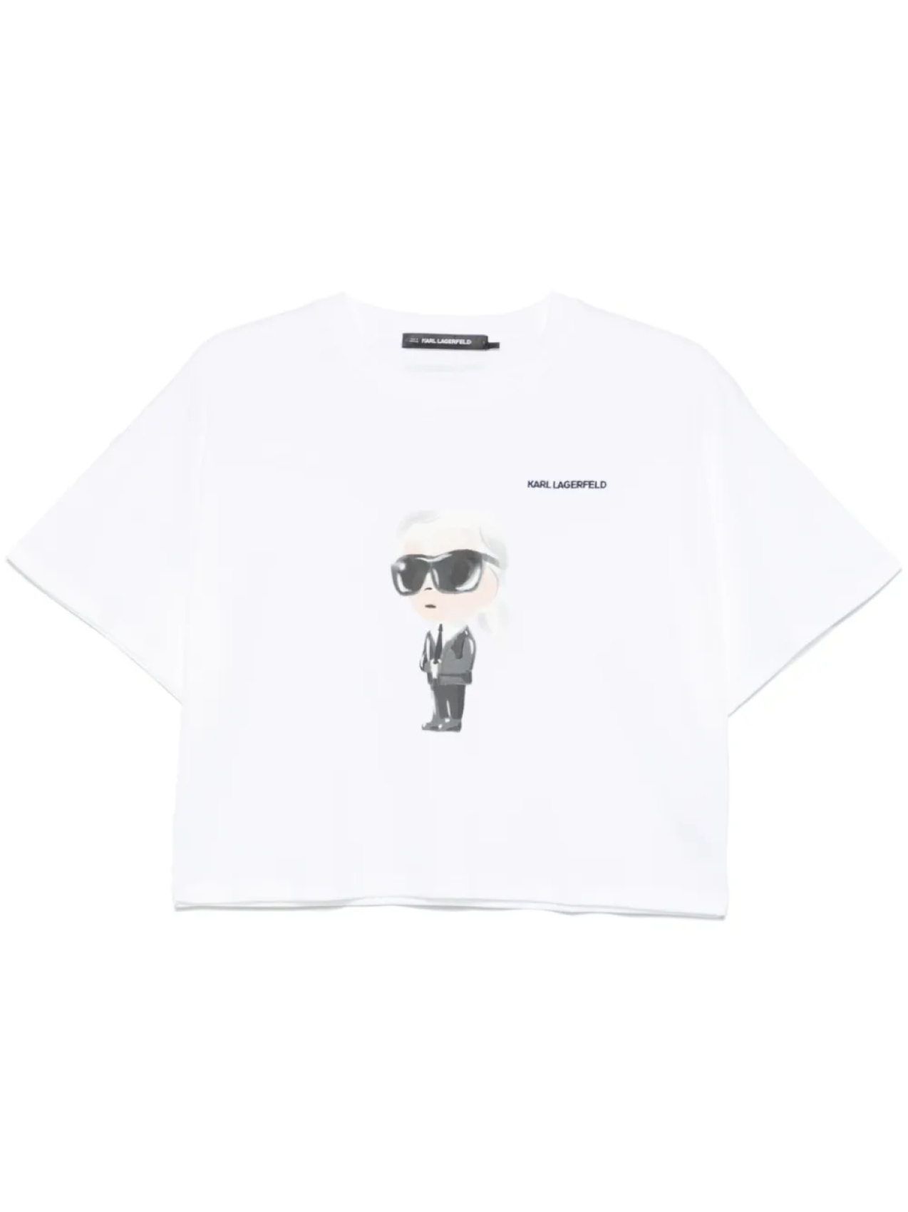 

Karl Lagerfeld футболка Ikon Aquarelle, белый