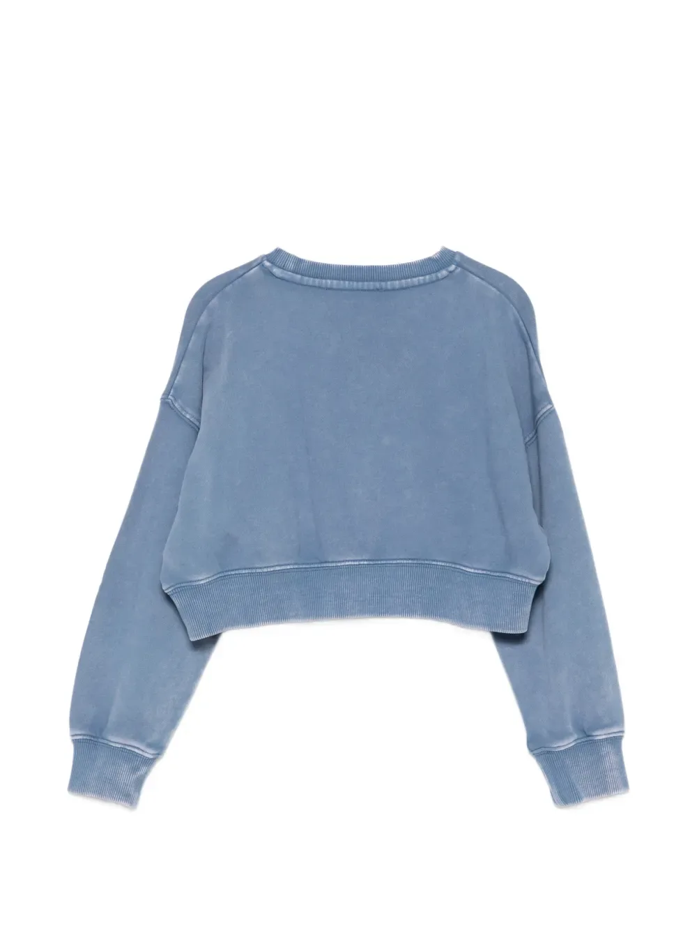 Свитшот с логотипом и круглым вырезом горловины Stella McCartney Kids, синий — фото 2