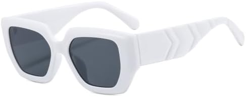 

Популярные модные солнцезащитные очки для женщин в стиле ретро с градиентными оттенками и защитой от УФ-излучения UV400. Модные солнцезащитные очки для мужчин MTZJH, White Gray