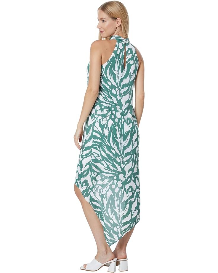 

Платье BCBGMAXAZRIA Long Halter Maxi Dress, цвет Ivy