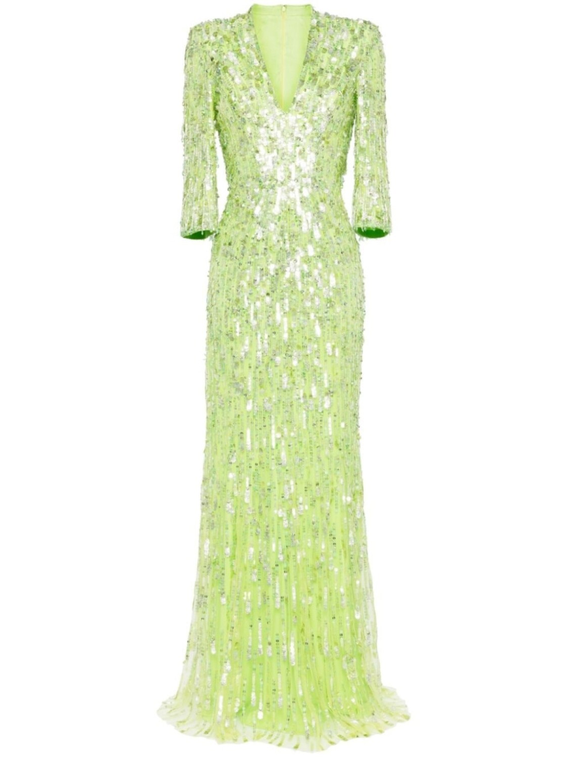 

Jenny Packham платье Oscar с пайетками, зеленый