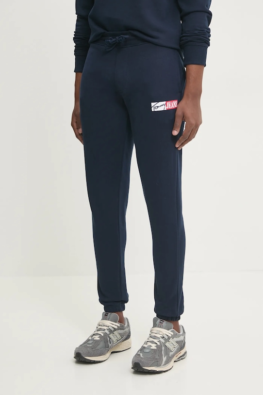 

Хлопковые спортивные брюки Tommy Jeans, темно-синий