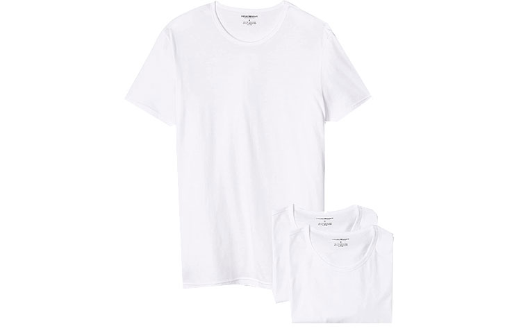 Футболка мужская Emporio Armani комплект из 3 штук белый — фото 2