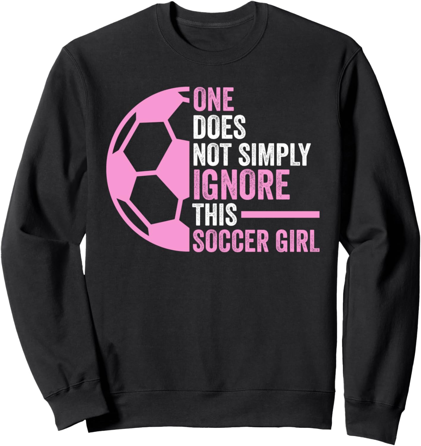 

Толстовка, Нельзя просто так игнорировать толстовку с изображением футбольной девушки Soccer Player Soccer Game Gifts, черный