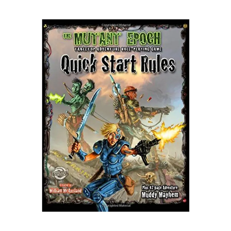 

Mutant Epoch - Quick Start Rules, Mutant Epoch, мягкая обложка