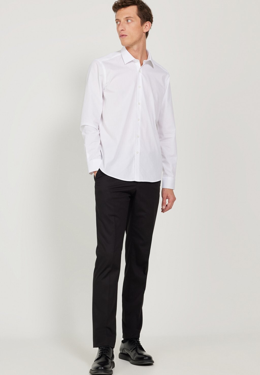 

Классическая рубашка Slim Fit Long-Sleeved Cvc Shirt AC&CO / ALTINYILDIZ CLASSICS, Рубашка Slim Fit