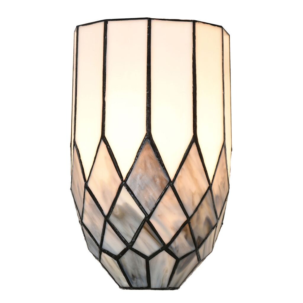 

Настенный светильник Clayre & Eef Tiffany 18x27 см, серое стекло Clayre&Eef, серый