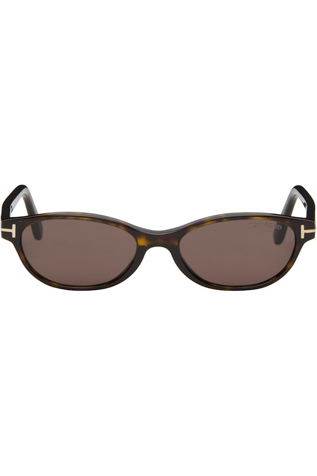 

Tom Ford Коричневые солнцезащитные очки Chloe-02