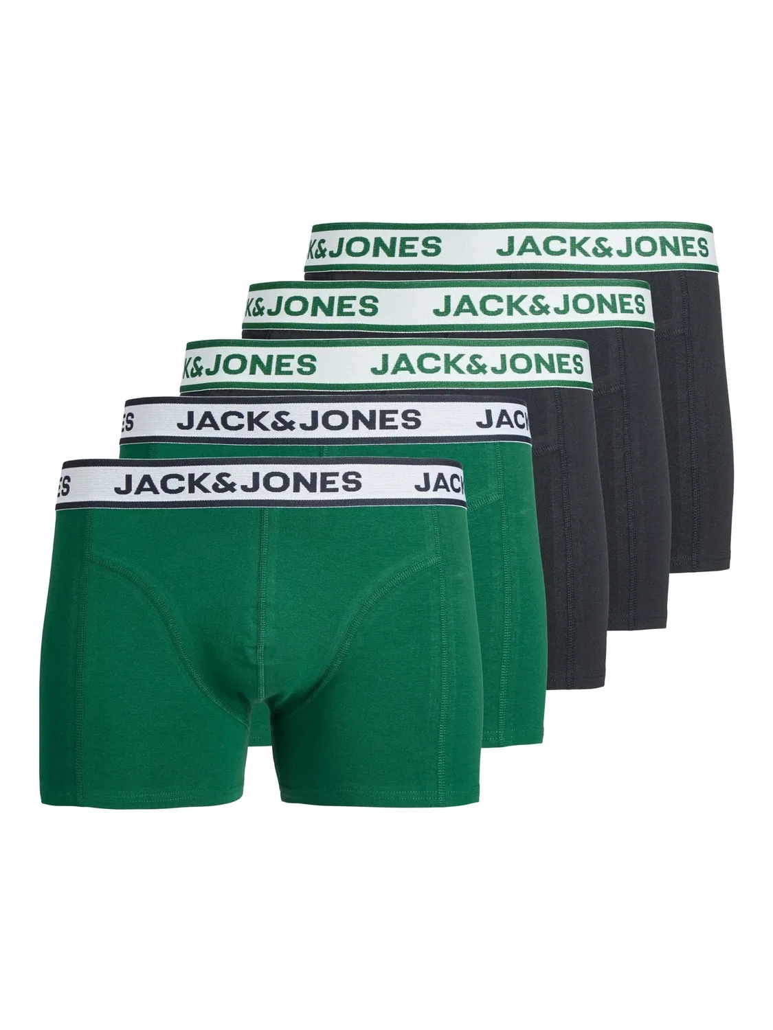 Боксеры 5er Pack, JACK & JONES Junior, rain forest