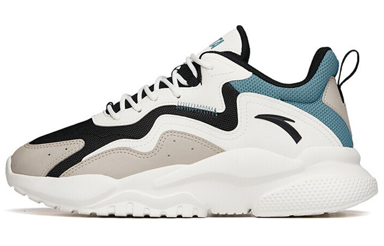 

ANTA Кроссовки Life Collection Mesh Anti-Slip Wear-Resistant Low-Top Casual для мужчин черный белый серый