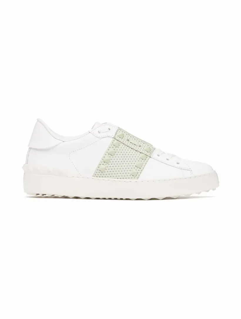 

Кожаные кеды Rockstud Untitled Valentino Garavani, белый