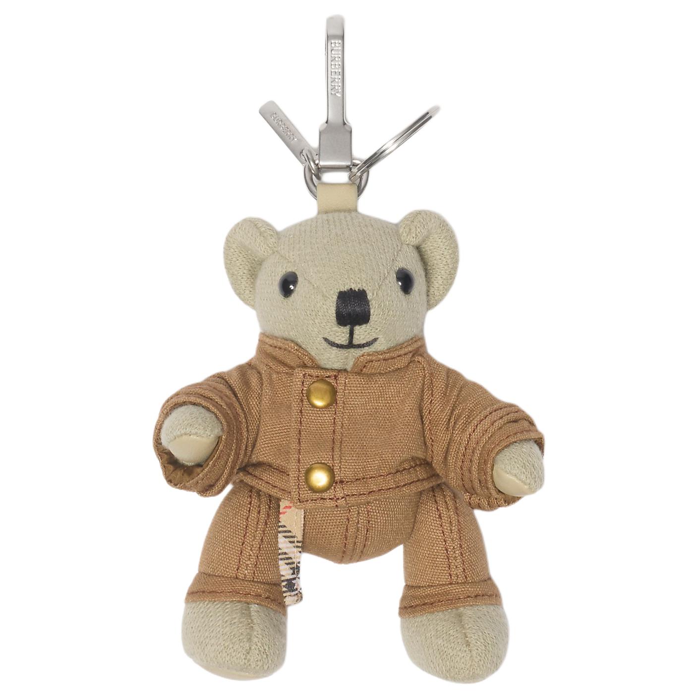 

Burberry Томас Шерстяной брелок для сумки Мужской коричневый и разноцветный, Brown & Multicolor