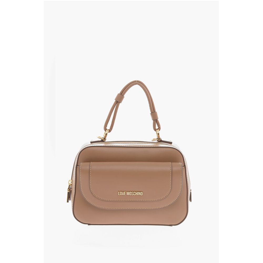 

Сумка LOVE из искусственной кожи с плетеной ручкой Moschino, Brown