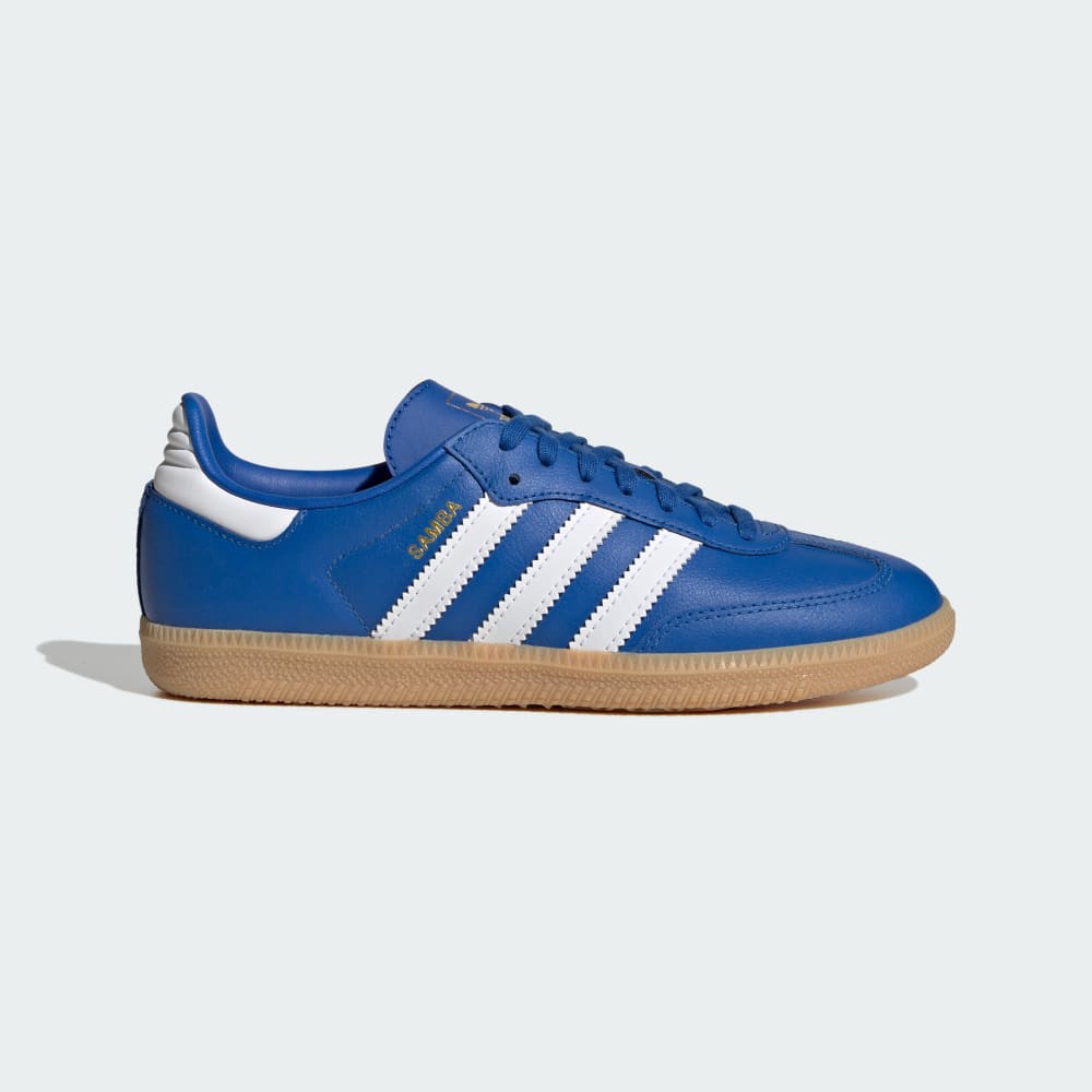 

Кроссовки Adidas Samba OG Shoes Kids, цвет Blue/Cloud White/Gum