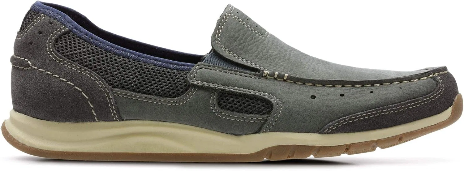 Ботинки Clarks Ramada Spanische Nubukschuhe in Tabak, blau, Blue