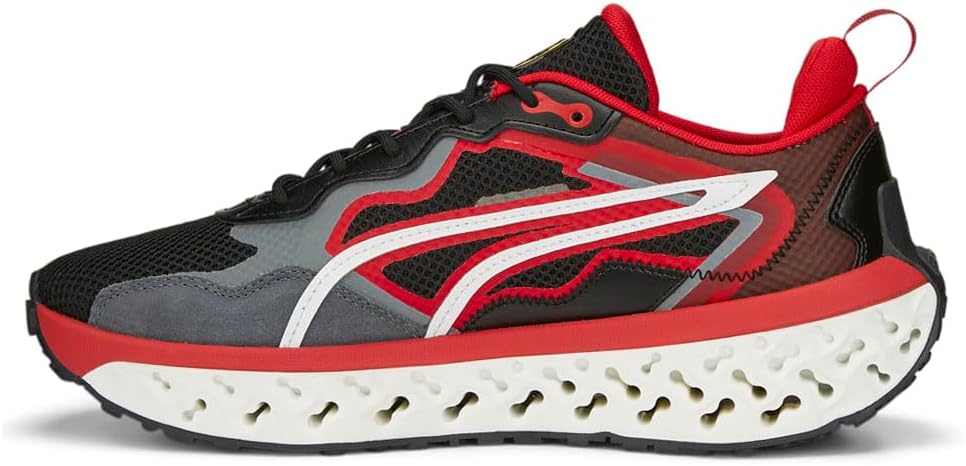 Мужские кроссовки PUMA Scuderia Ferrari Xetic Sculpt на шнуровке, повседневные - черные — фото 3