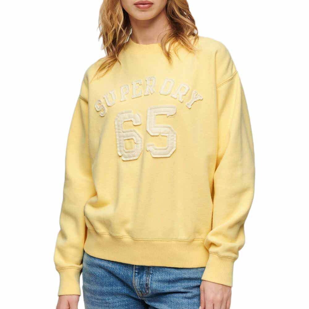 

Толстовка Superdry Applique Athletic Loose, желтый