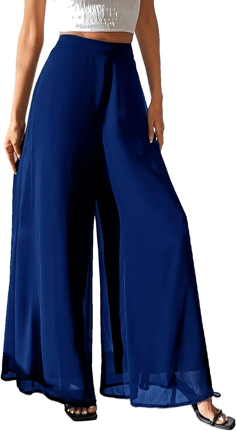 Женские широкие брюки для йоги, Generic, Blue