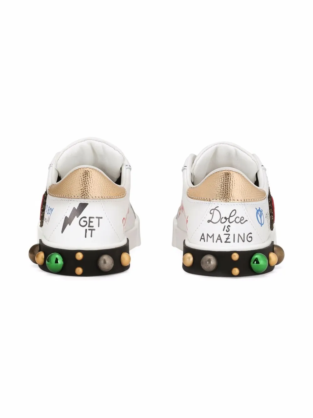 Кроссовки Portofino DG King Dolce & Gabbana Kids, белый — фото 3